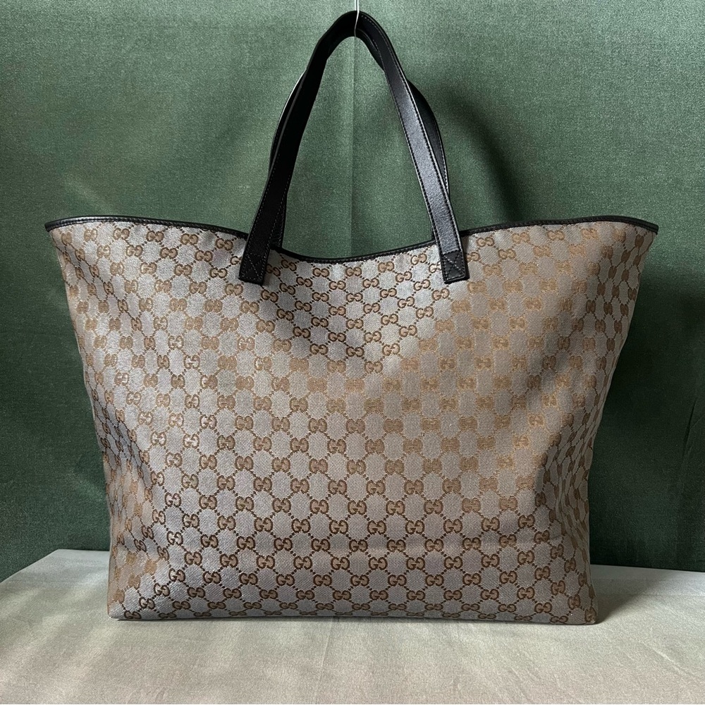 Gucci Brown and Black Tote Bag